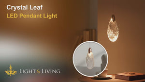 Crystal Leaf LED Pendant Light Video