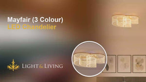 Mayfair 3 Colour LED Chandelier video