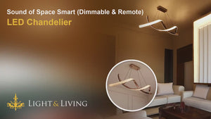 Sound of Space Smart (Dimmable & Remote) LED Chandelier Video