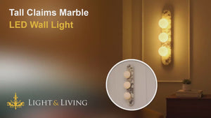 Tall Claims Marble LED Wall Light Video