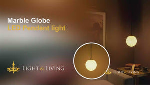 Buy Marble Globe LED Pendant light video