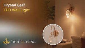 Crystal Leaf LED Wall Light Video