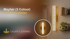 Buy Straight up Marble Medium LED Wall Light video