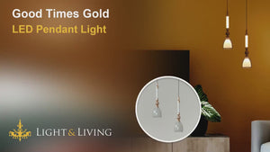 Good Times Gold LED Pendant Light Video