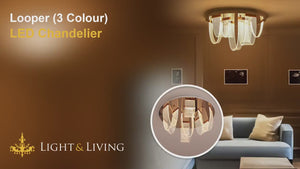 Looper (3 Colour) LED Chandelier Video