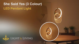 She Said Yes (3 Colour) LED Pendant Light Video