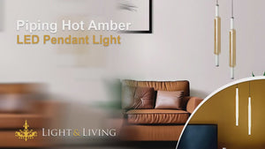 Piping Hot Amber LED Pendant Light Video