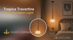 BUY TROPICA TRAVERTINE LONG PENDANT LIGHT video