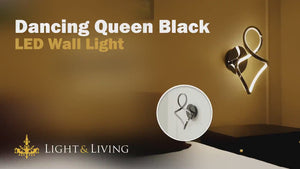 Dancing Queen Black LED Wall Light Video