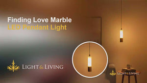 Buy Finding Love Marble LED Pendant Light video