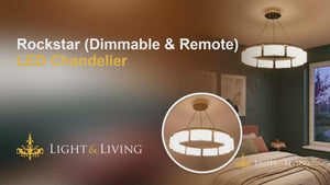 Buy Rockstar Dimmable Remote LED Chandelier video