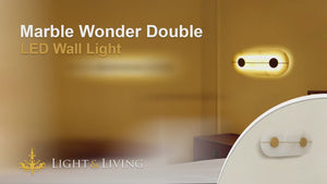 Marble Wonder Double LED Wall Light Video