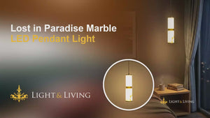 Buy Lost in Paradise Marble LED Pendant Light video