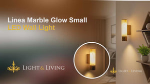 Buy Linea Marble Glow Small LED Wall Light video