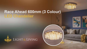 Buy Race Ahead 600mm 3 Colour LED Chandelier video