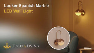 Looker Spanish Marble LED Wall Light Video