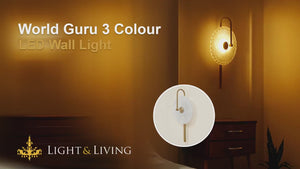 World Guru 3 Colour LED Wall Light Video