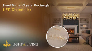 Head Turner Crystal Rectangle LED Chandelier Video