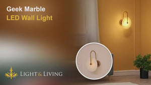 Geek Marble LED Wall Light Video