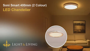 Soni Smart 400mm (2 Colour) LED Chandelier Video