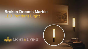 Buy Broken Dreams Marble LED Pendant Light video
