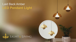 Laid Back Amber LED Pendant Light Video