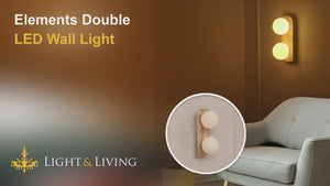 Elements Double LED Wall Light Video