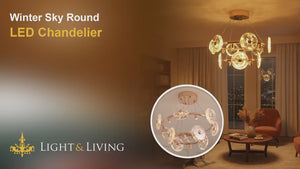Winter Sky Round LED Chandelier Video