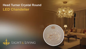 Head Turner Crystal Round LED Chandelier Video