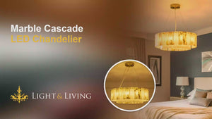 Buy Marble Cascade LED Chandelier Dining Room
