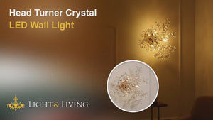 Head Turner Crystal LED Wall Light Video