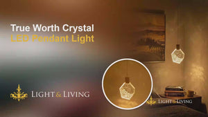 Buy True Worth Crystal LED Pendant Light video