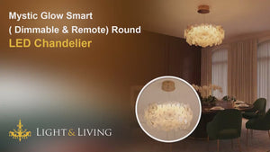Mystic Glow Smart ( Dimmable & Remote) Round LED Chandelier Video