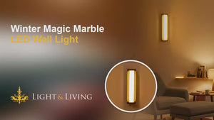 Buy Winter Magic Marble LED Wall Light video

