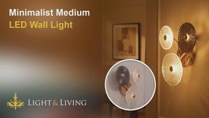 Minimalist Medium LED Wall Light Video