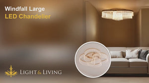 Windfall Large LED Chandelier Video