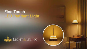 Buy Shadow Play Sleek Amber Pendant Light video