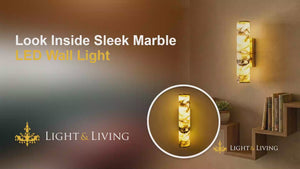 Buy Look Inside Sleek Marble LED Wall Light video