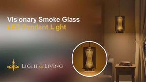 Visionary Smoke Glass LED Pendant Light video