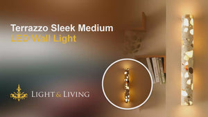 Buy Terrazzo Sleek Medium LED Wall Light video