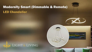Modernity Smart (Dimmable & Remote) LED Chandelier Video
