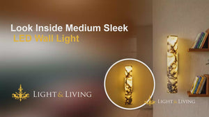 Buy Look Inside Medium Sleek LED Wall Light video