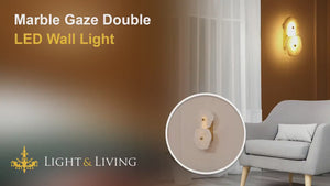 Marble Gaze Double LED Wall Light Video
