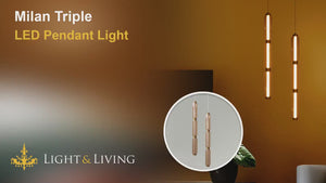 Milan Triple LED Pendant Light Video