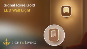 Signal Rose Gold LED Wall Light Video