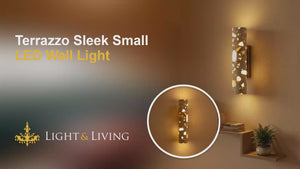 Buy Terrazzo Sleek Small LED Wall Light size

