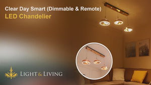 Clear Day Smart (Dimmable & Remote) LED Chandelier Video