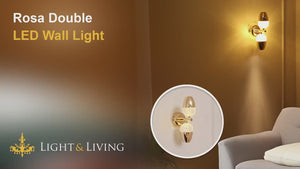 Rosa Double LED Wall Light Video