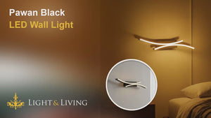 Pawan Black LED Wall Light Video