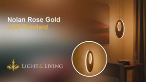 NolanRose Gold LED Pendant video